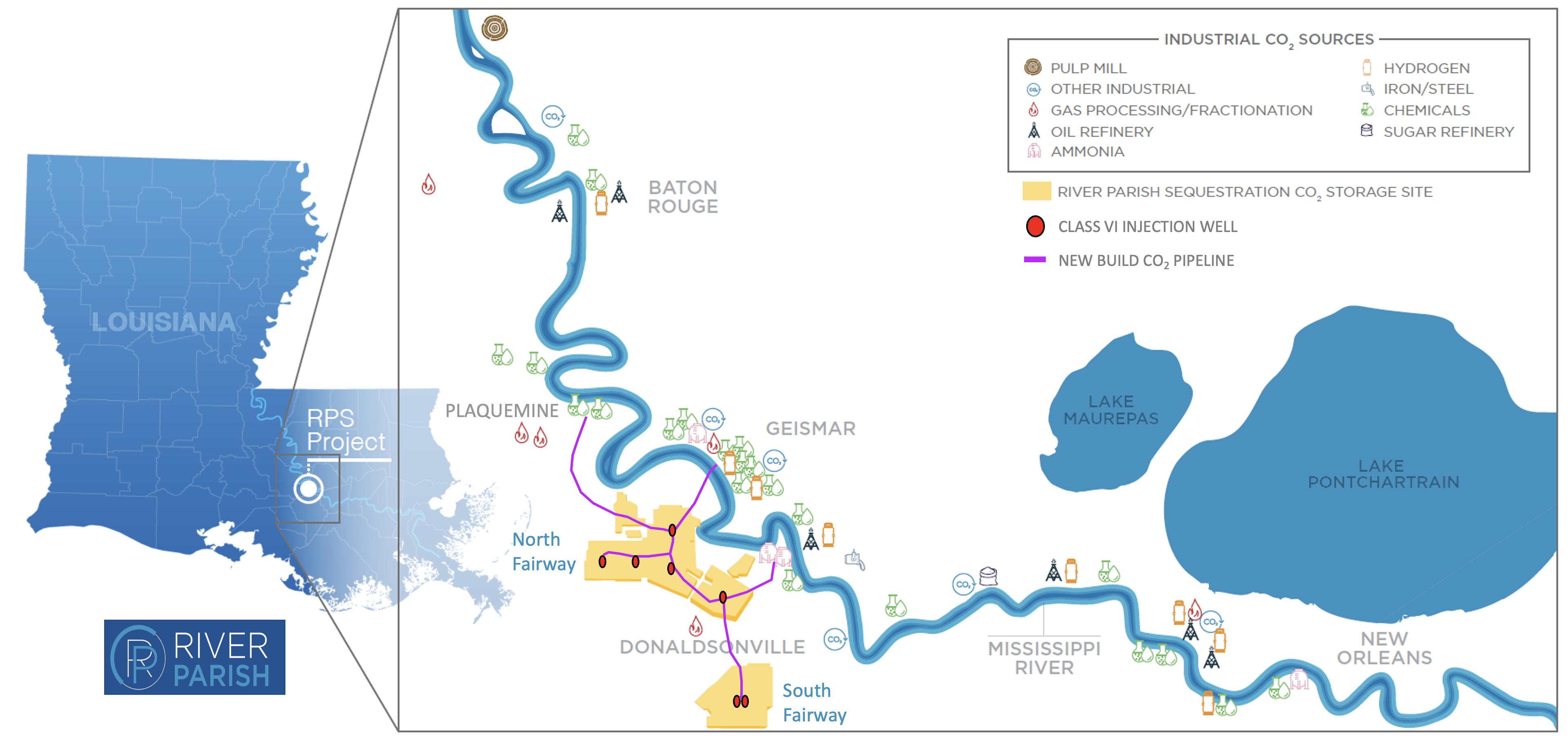 Louisiana River Parish Sequestration Project by Blue Sky Infrastructure